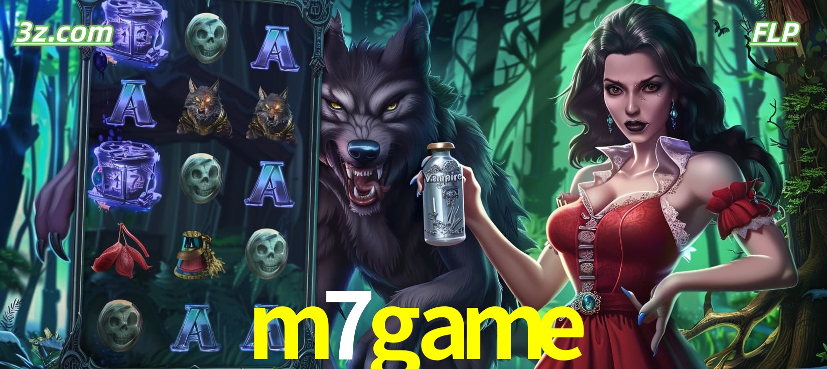 Slots online tema de lobisomem e vampira no m7game cassino Brasil