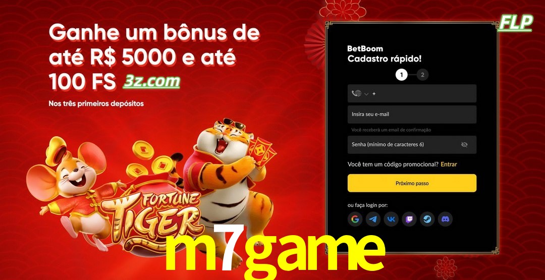 m7game cassino Brasil bônus de boas-vindas até R$5000 e 100 free spins