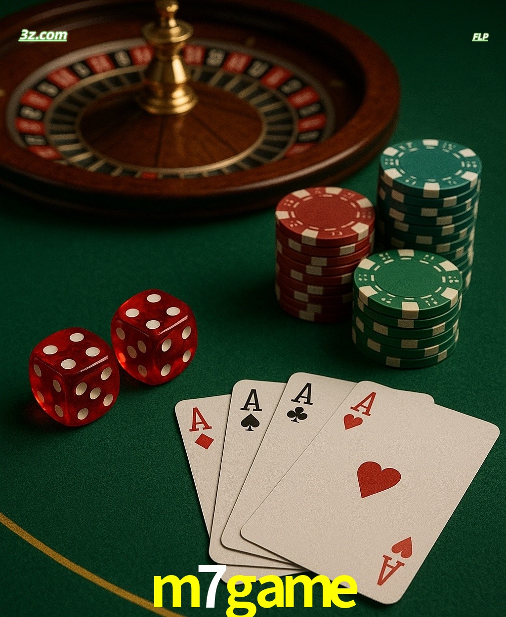Cassino online m7game com jogos de mesa: roleta, dados, pôquer e fichas